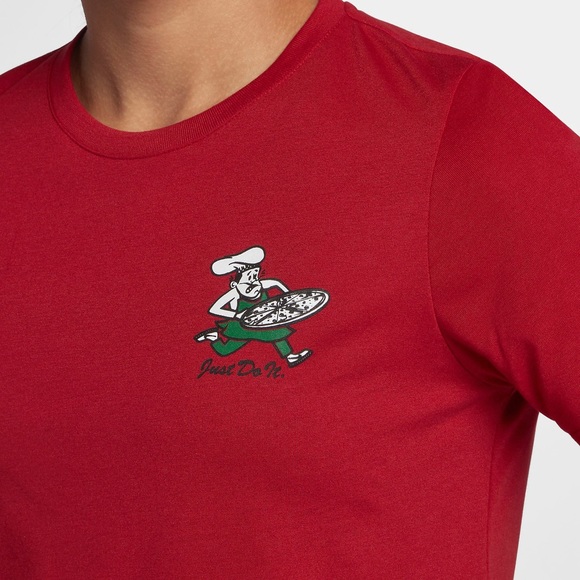 Nike Red Pizza Delivery Dri-Fit Tee - Picture 4 of 6